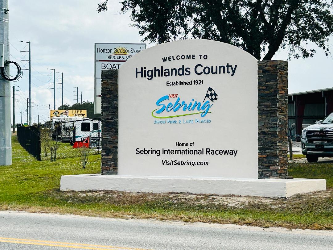 new county welcome sign