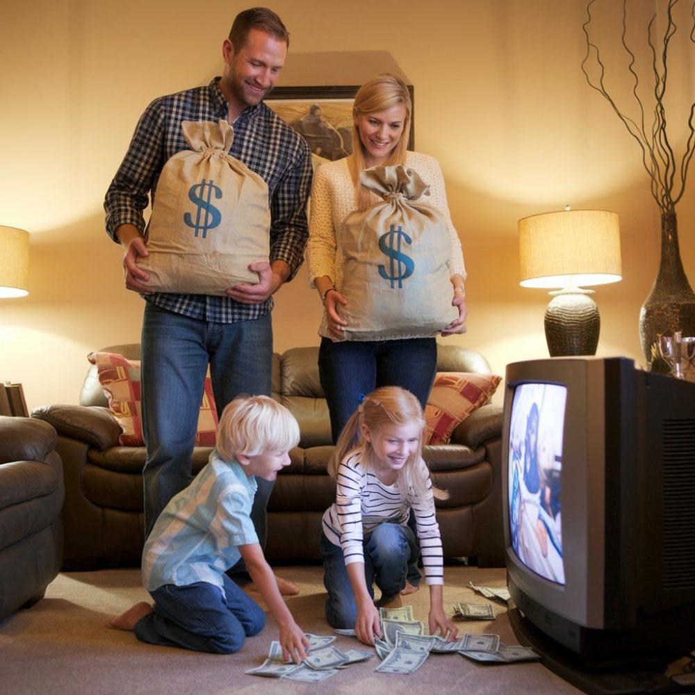 Parents with cash
