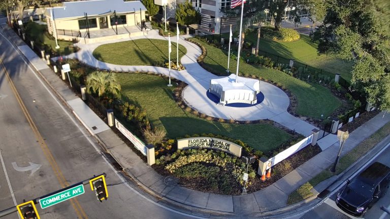 Aerial Photo of the Florida Medal of Honor Memorial & Visitors Center